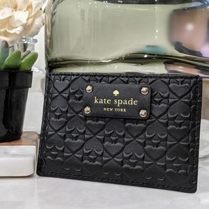 Kate Spade Embossed Graham Card Holder